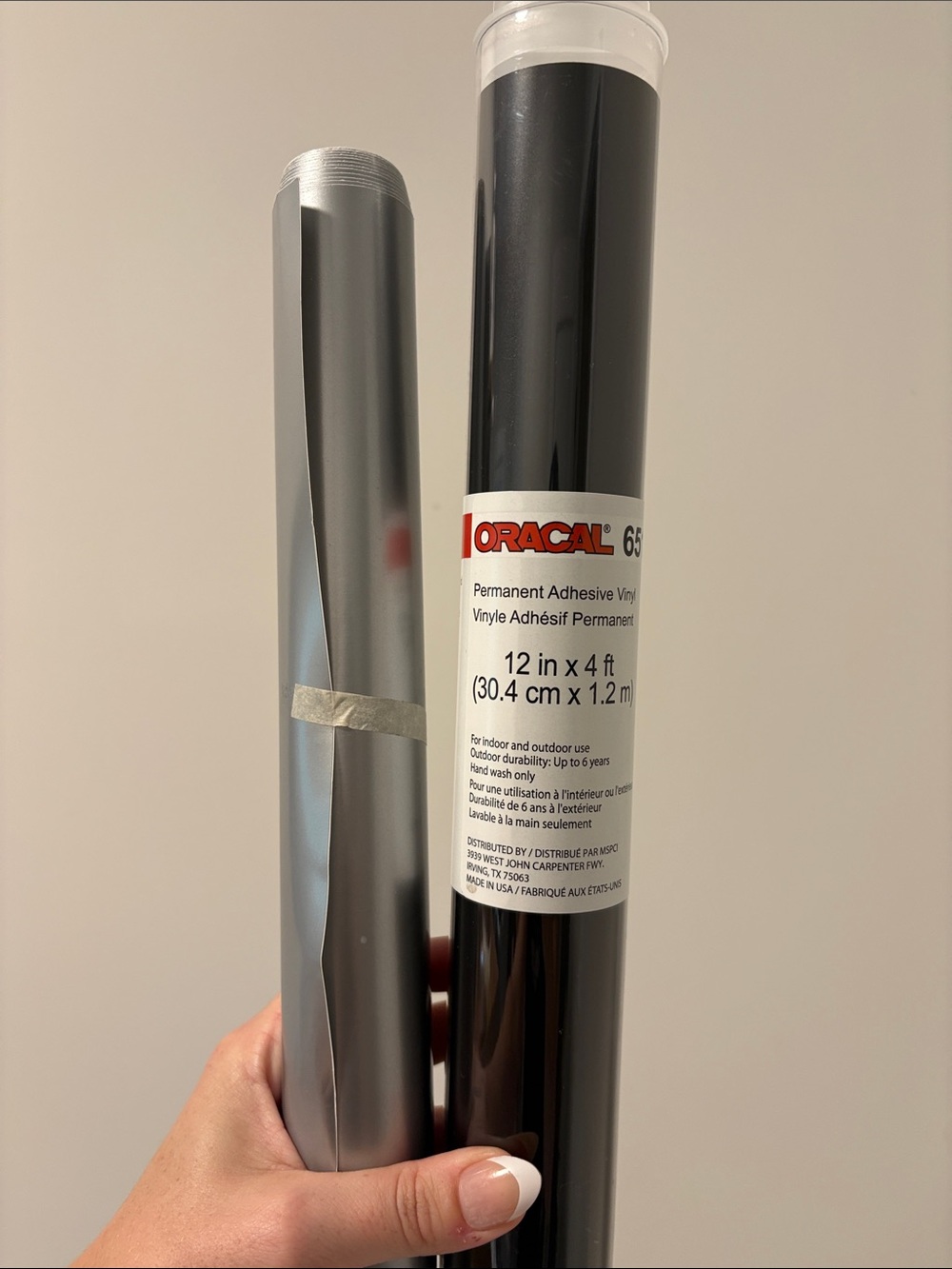 Cricut Black Permanent Adhesive Vinyl Roll